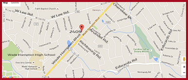 2409 Wade Hampton Blvd. Office - Map 2409 Wade Hampton Blvd. Office - Map